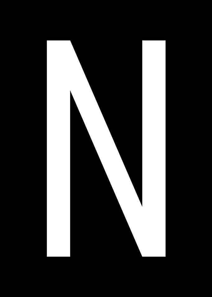 Letter N
