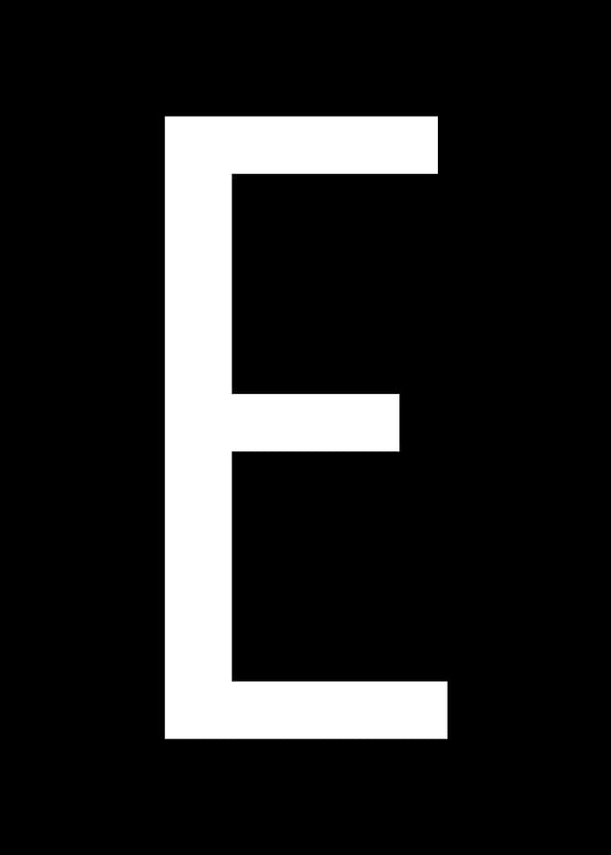 Letter E