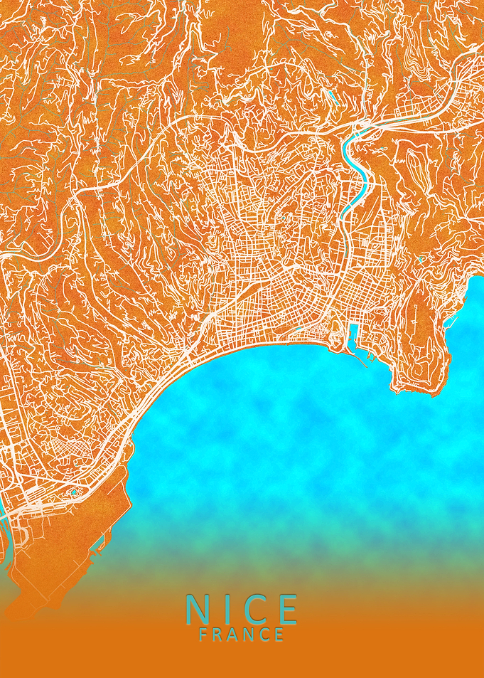 Nice France City Map