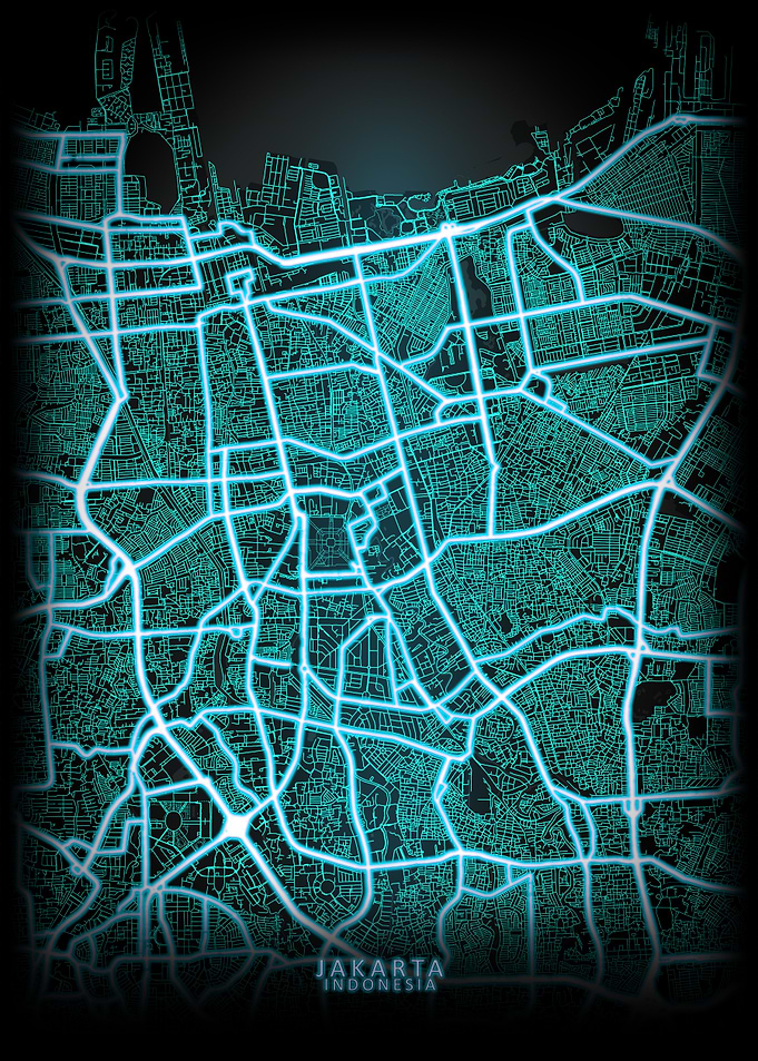 Jakarta Indonesia City Map