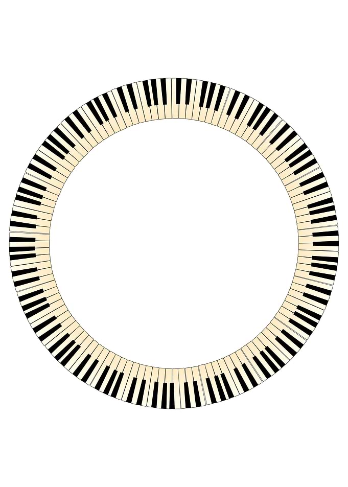 Piano Keys Circle