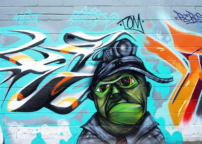wall on frog
