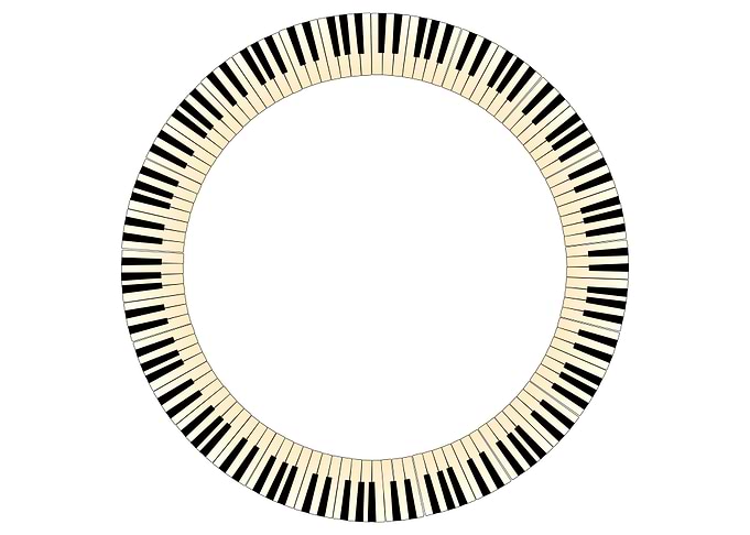Piano Keys Circle