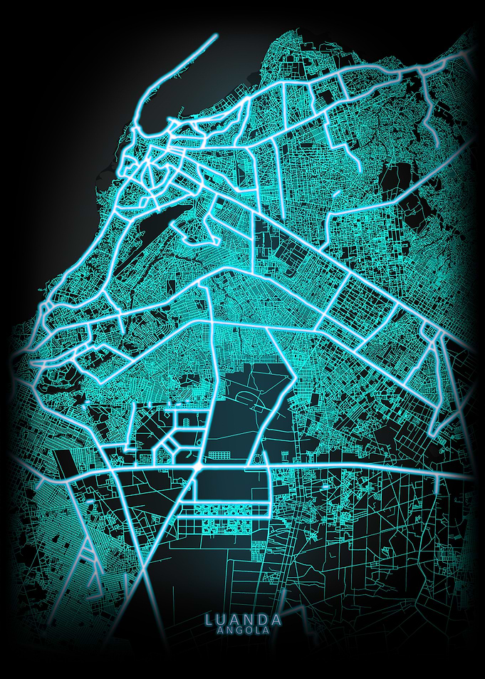 Luanda Angola City Map