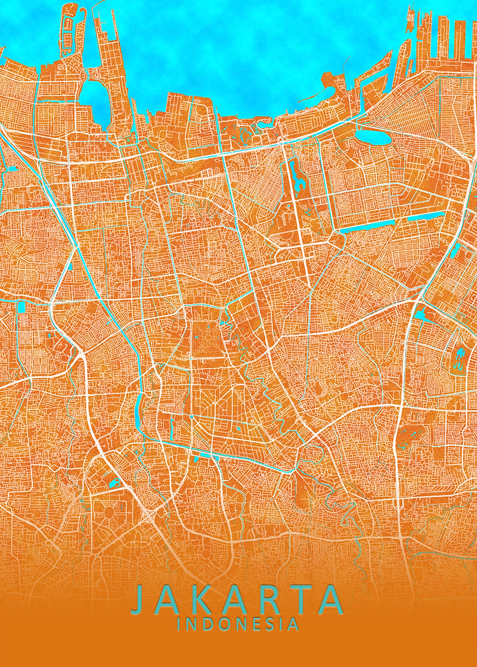 Jakarta Indonesia City Map