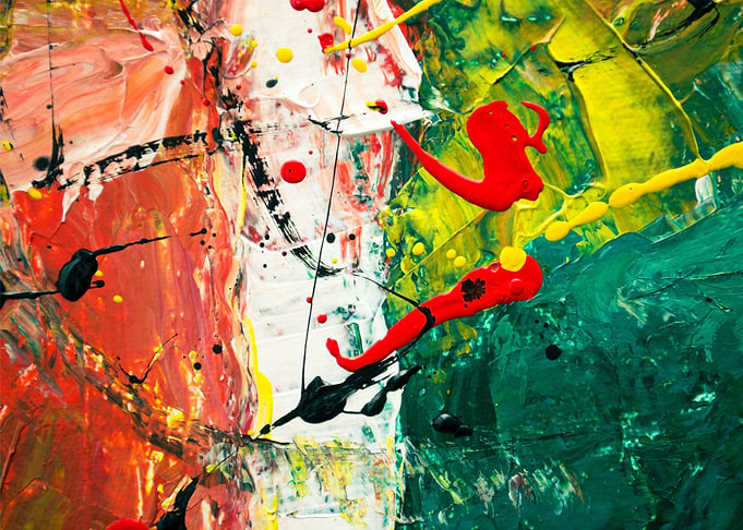 painting green red