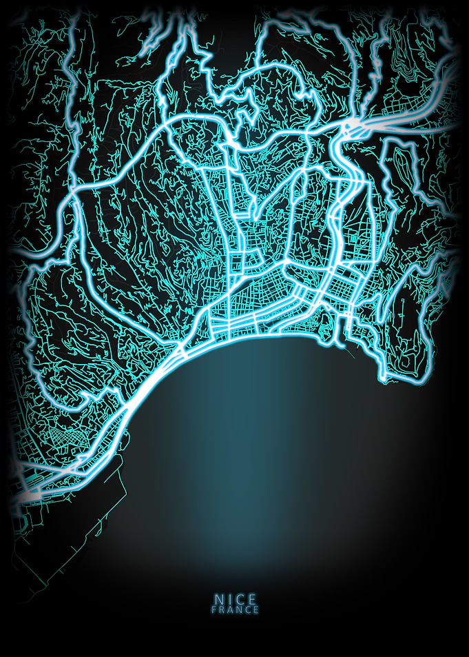 Nice France City Map