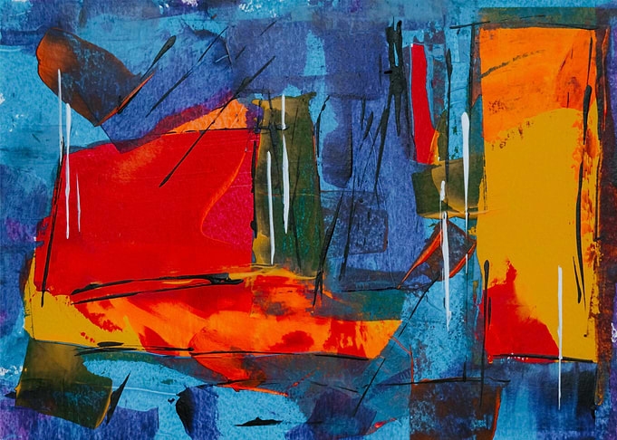 orange blue