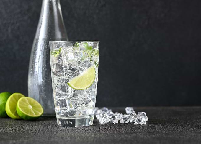 Glass of lemonade
