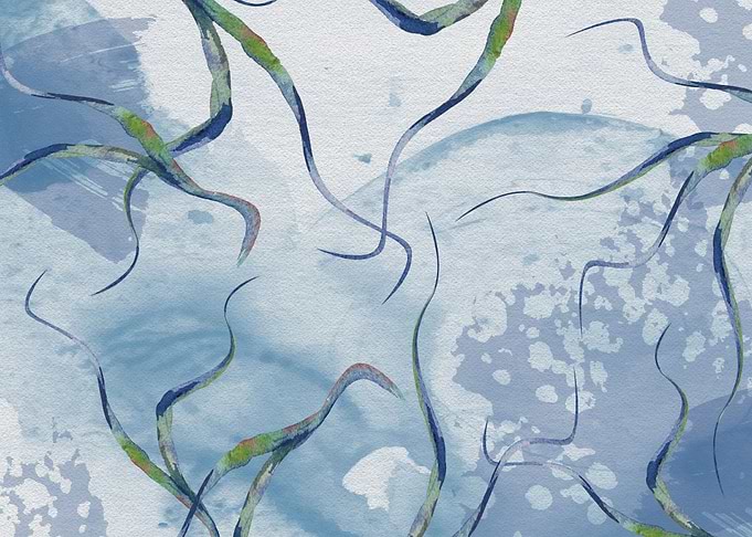 Abst Watercolor Flowers 37