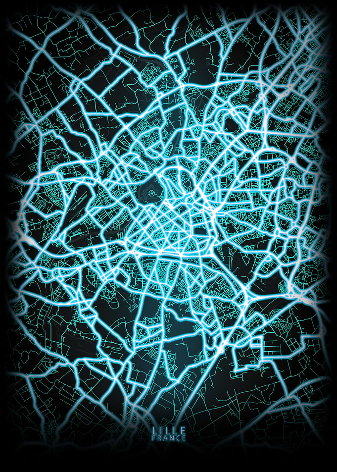 Lille France City Map