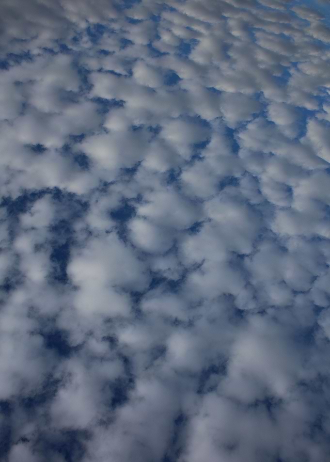 Sky with bubbles clouds