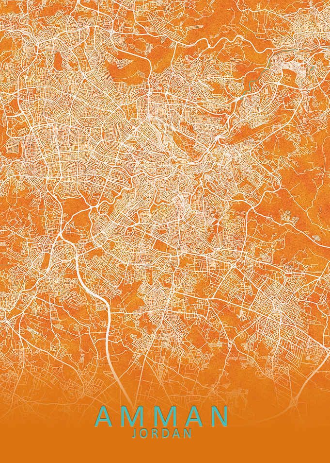 Amman Jordan City Map