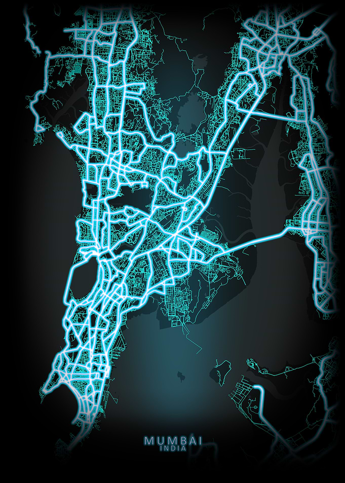 Mumbai India City Map