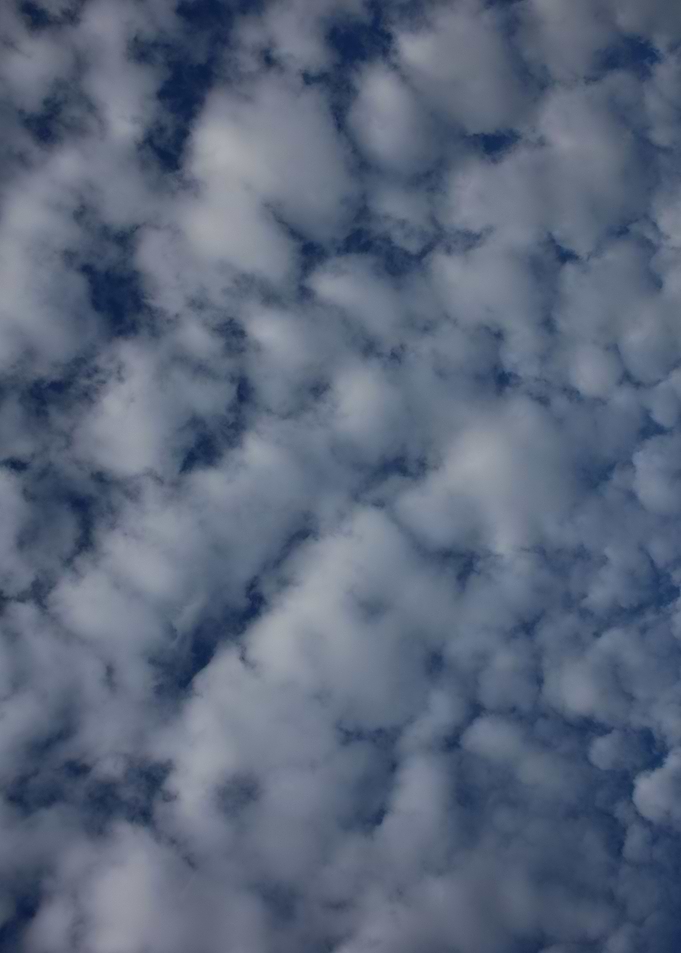 Sky with bubbles clouds