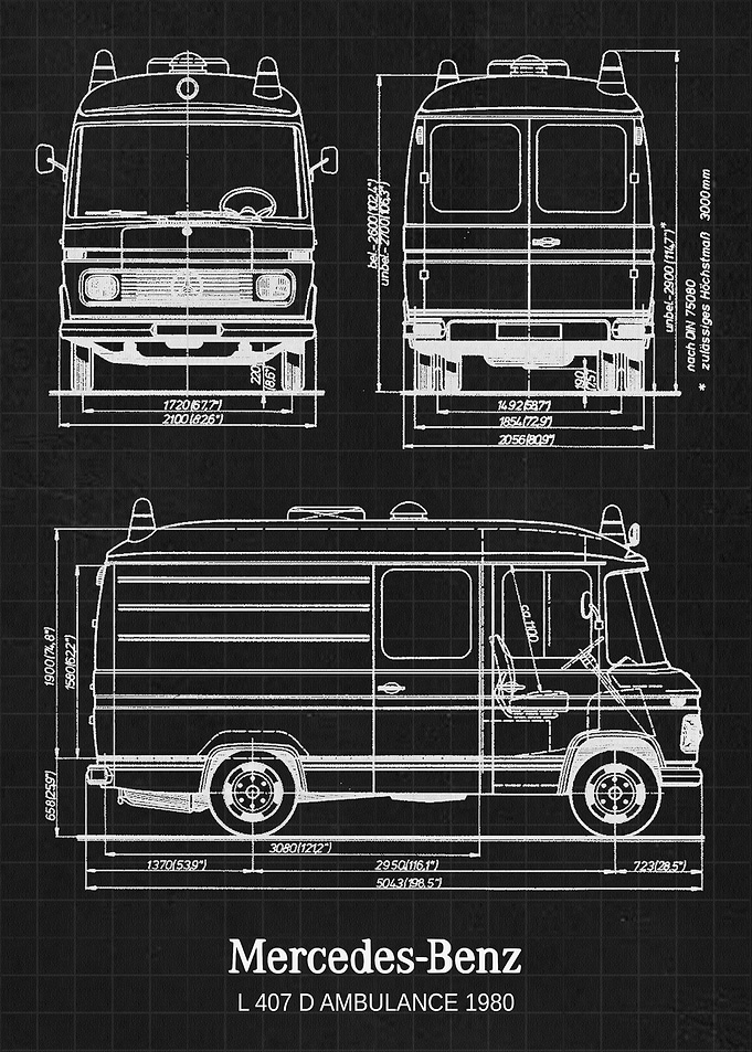 Mercedes Benz L 407 D Ambu
