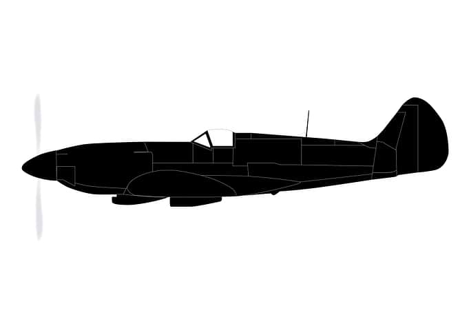 Fighter Plane Silhouette