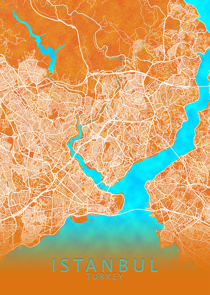 Istanbul Turkey City Map