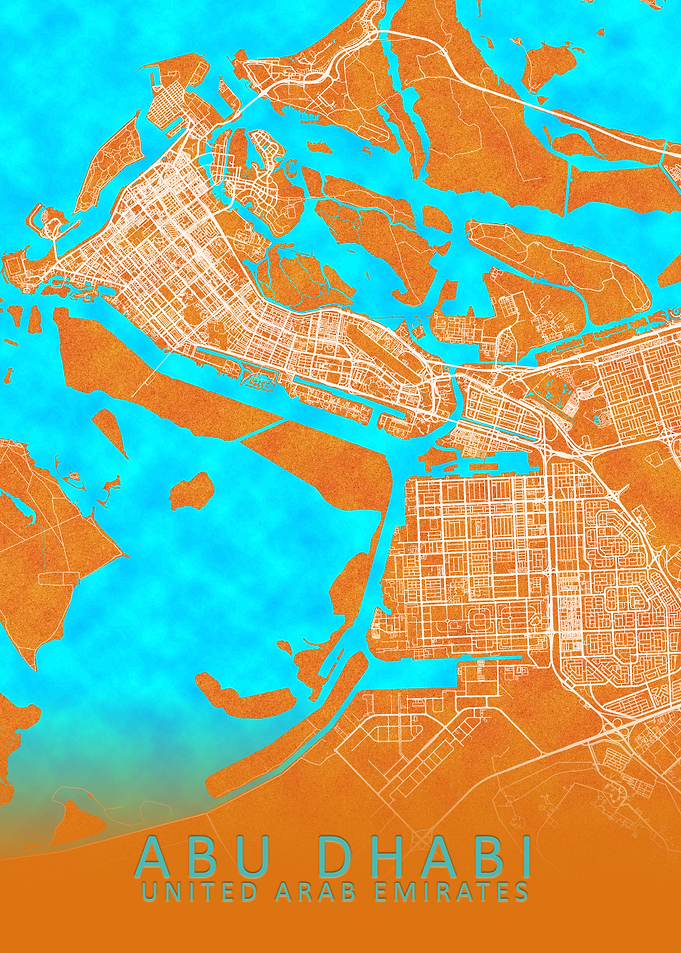 Abu Dhabi UAE City Map