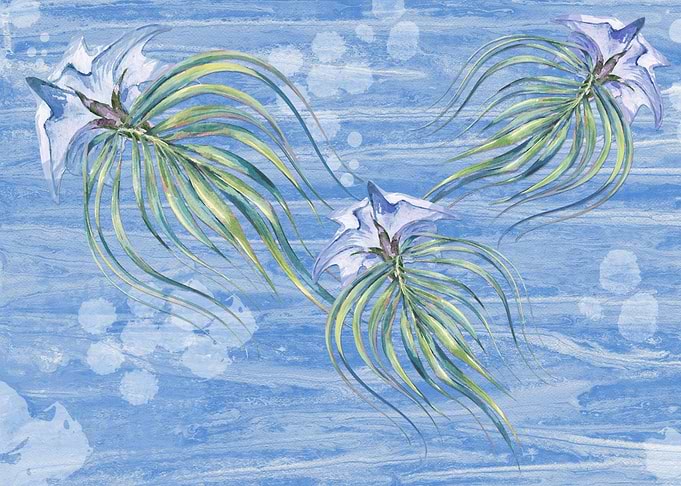 Abst Watercolor Flowers 17