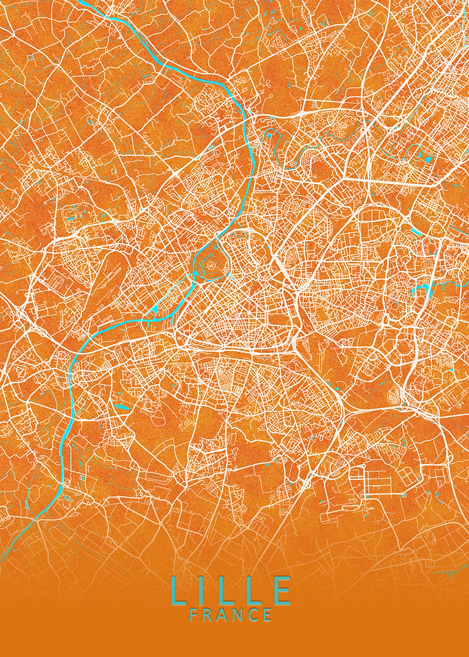 Lille France City Map