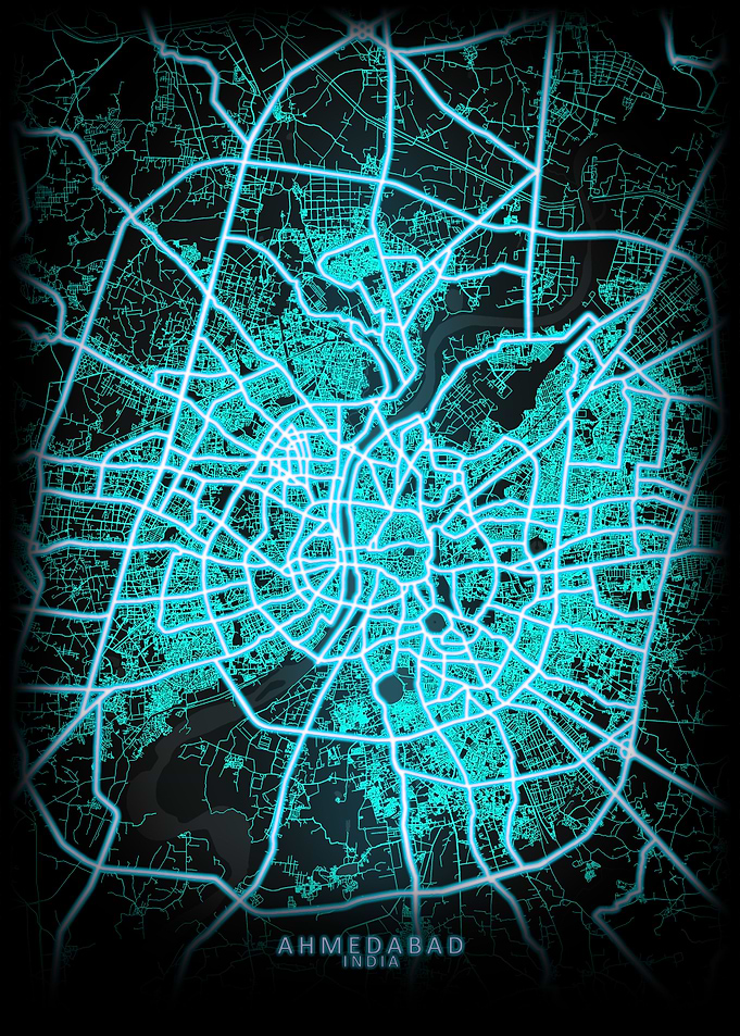 Ahmedabad India City Map
