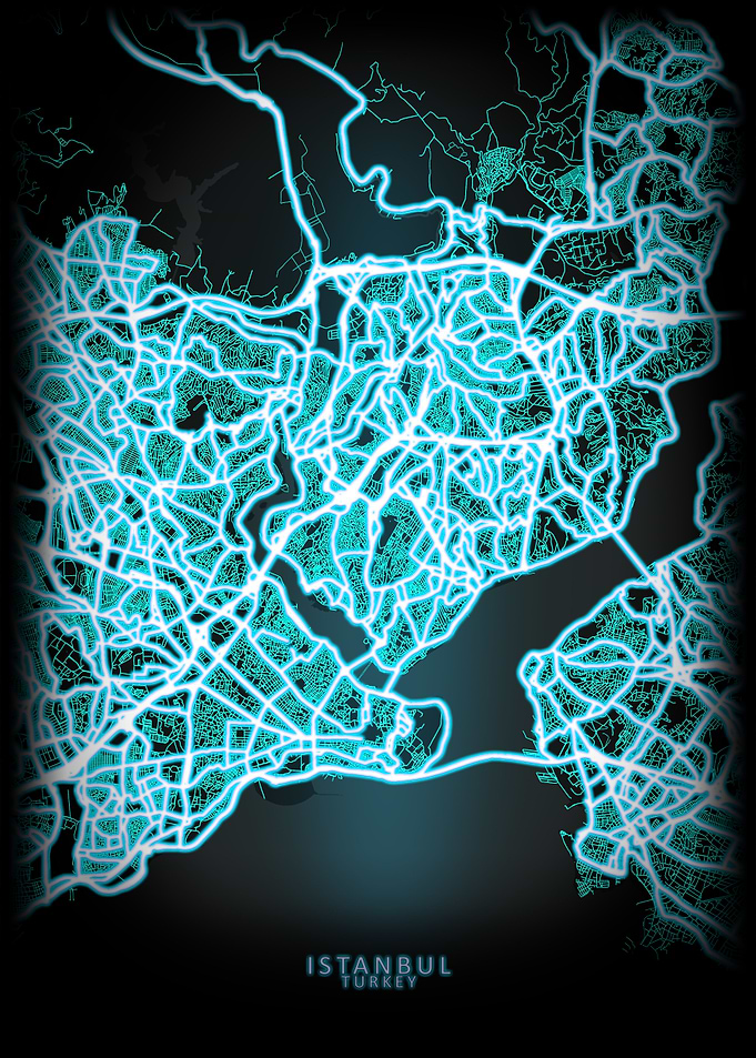Istanbul Turkey City Map