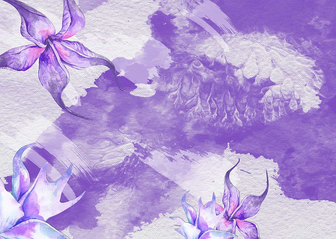Abst Watercolor Flowers 24