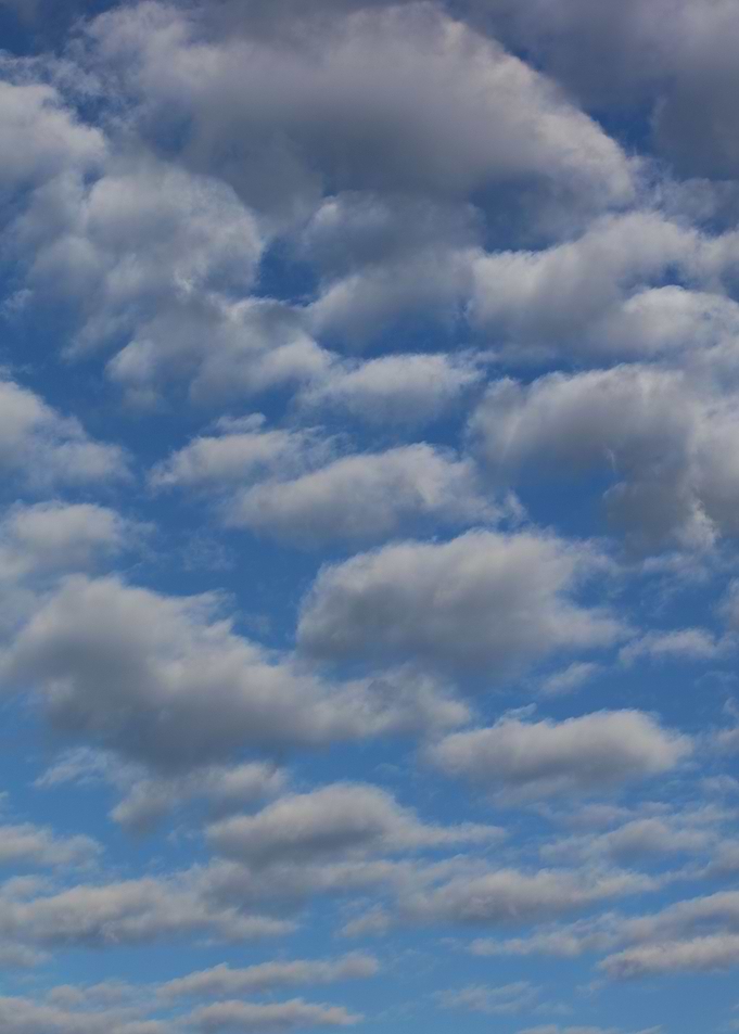 Sky with bubbles clouds