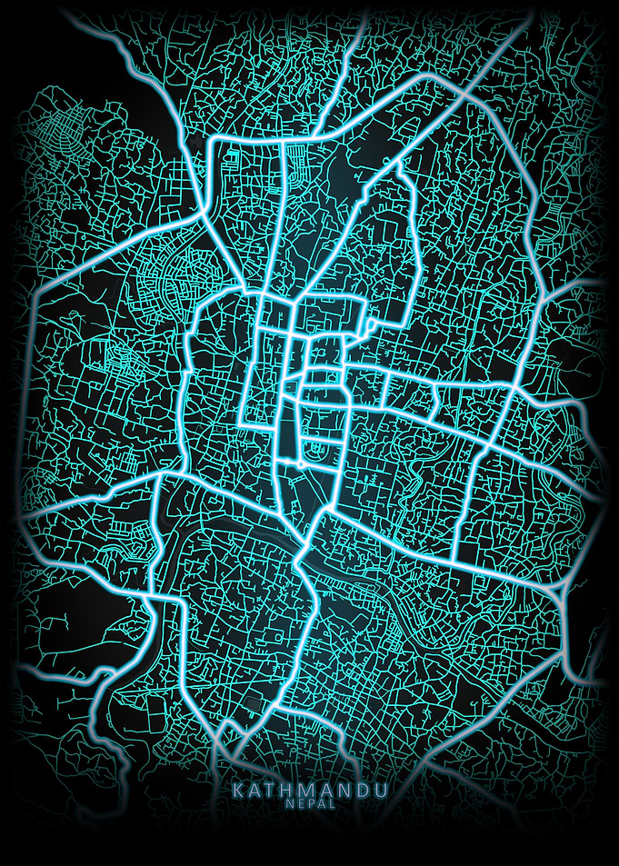 Kathmandu Nepal City Map