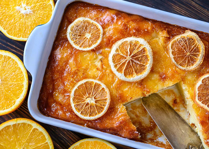 Portokalopita cake