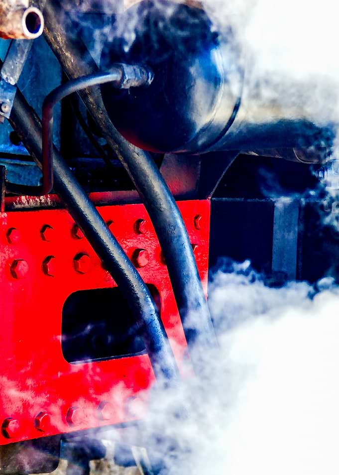 White Cloud Of Hot Steam