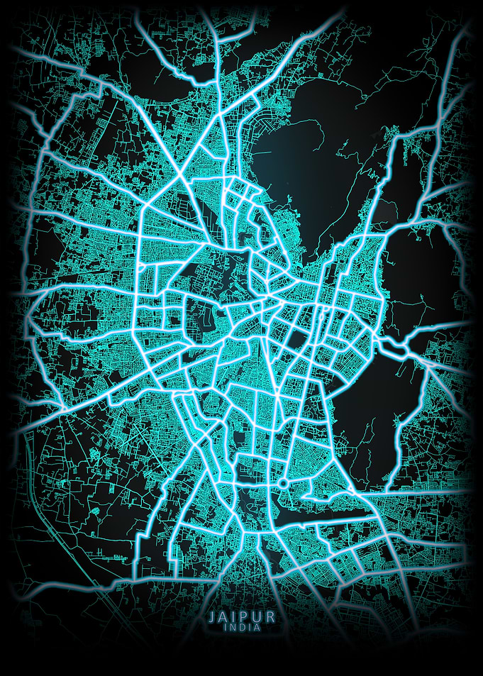 Jaipur India City Map