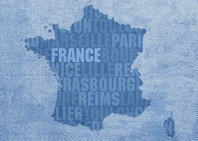 France Country Word Map