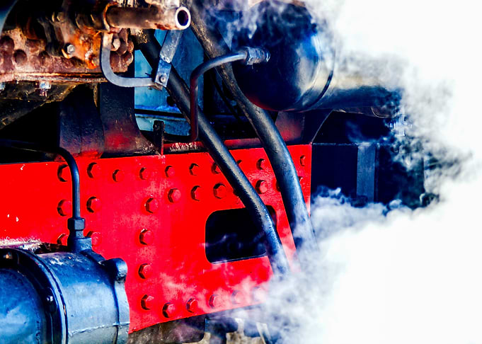 White Cloud Of Hot Steam