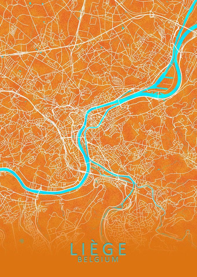 Liege Belgium City Map