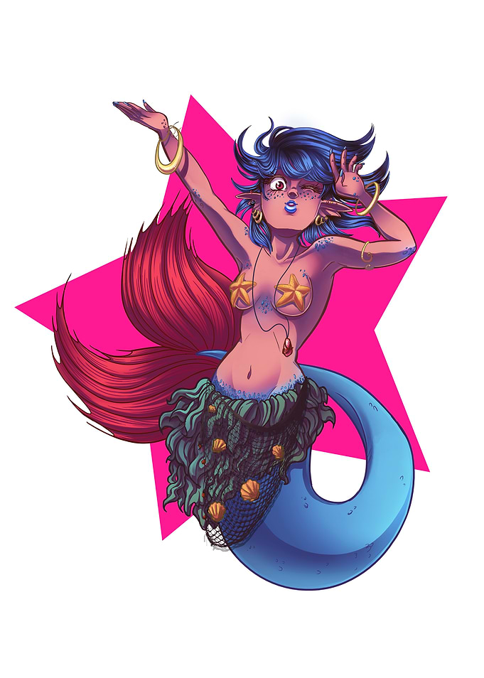 Extravagant little mermaid