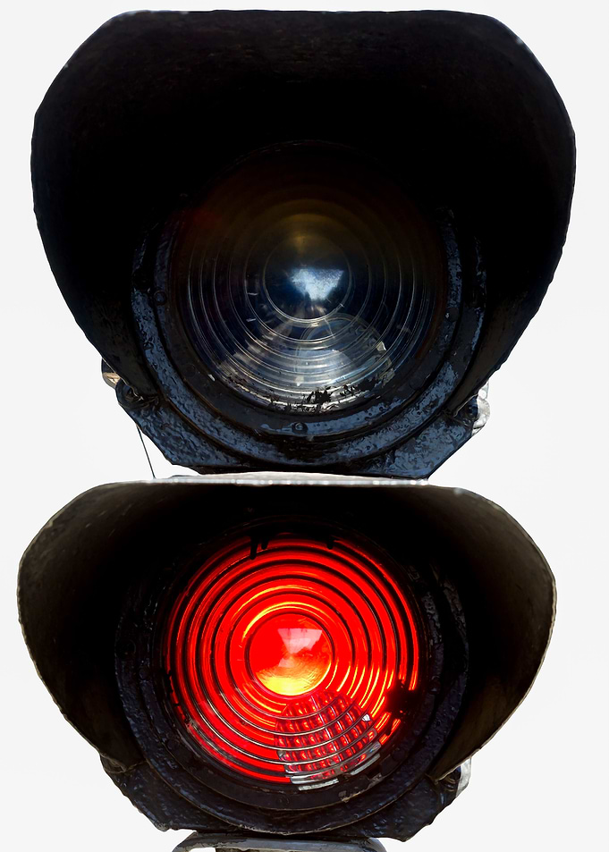 Red Light Of A Signal Lamp