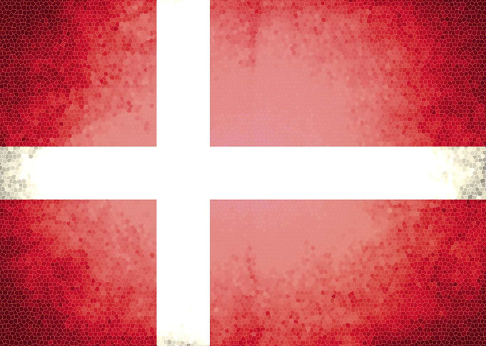 Denmark vintage flag