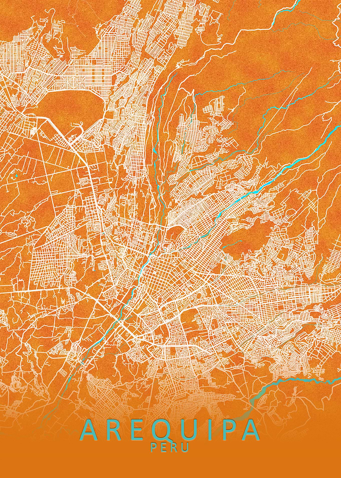 Arequipa Peru City Map