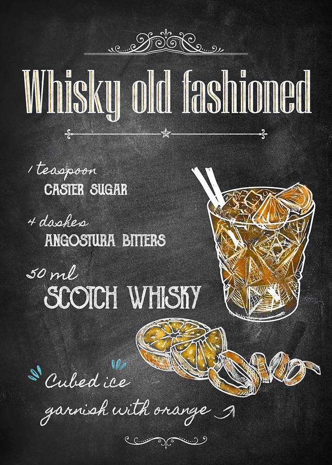 Whisky old fashioned