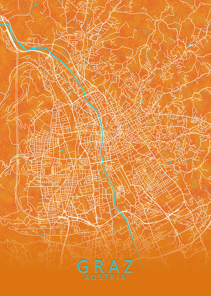 Graz Austria City Map