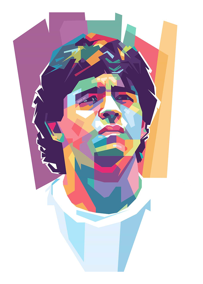 Diego Maradona in Pop ART