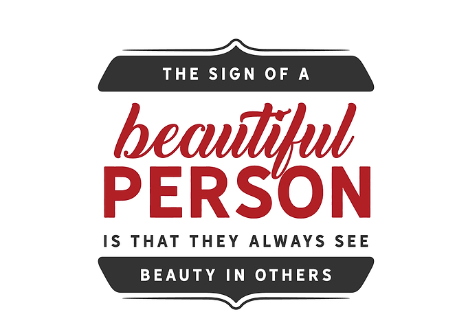 the sign of a beautiful