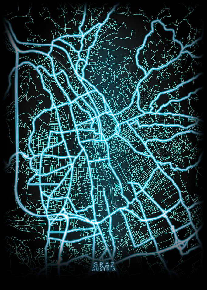 Graz Austria City Map