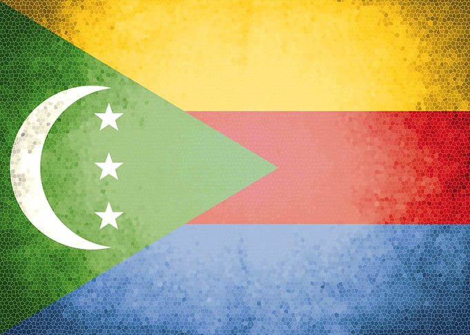 Comoros vintage flag