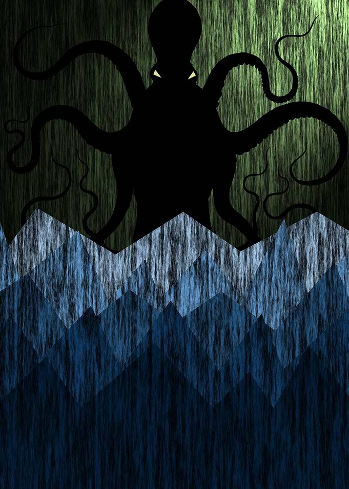 Cthulhu green blue light