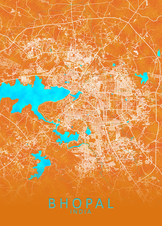 Bhopal India City Map