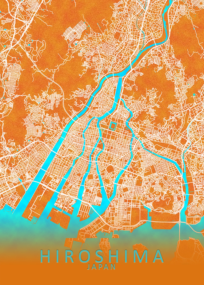 Hiroshima Japan City Map