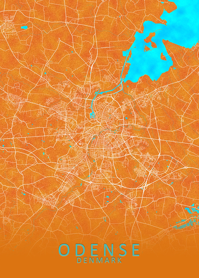 Odense Denmark City Map
